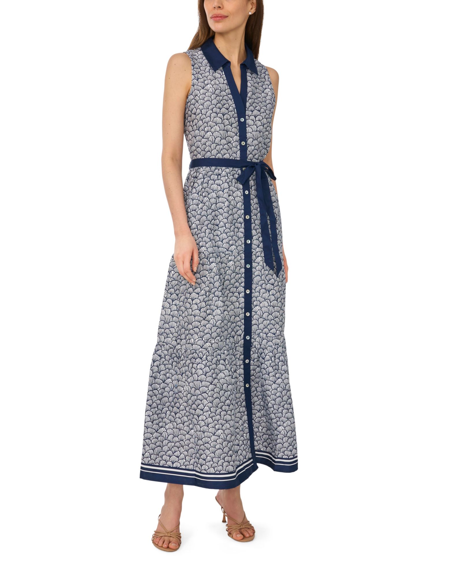 CeCe Women's Sleeveless Shirt-Dress