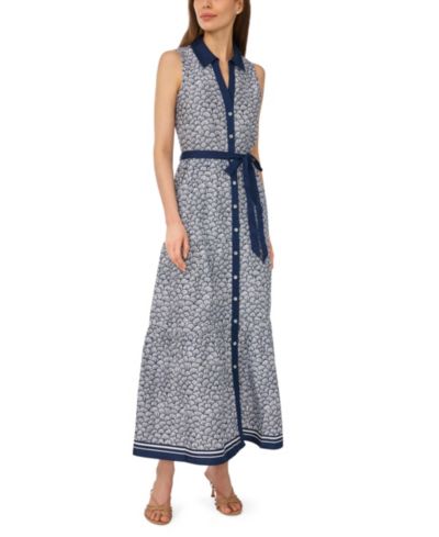 CeCe Women's Sleeveless Shirt-Dress