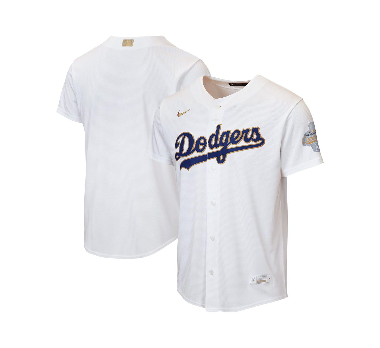 Детская джерси Nike White Los Angeles Dodgers 2026 Gold Collection Home Replica