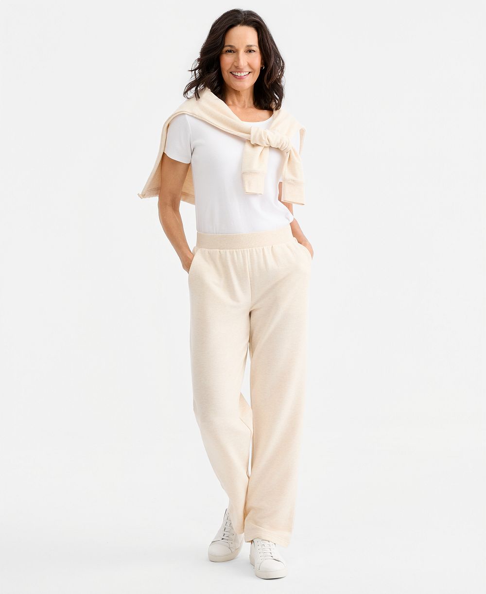 Style & Co Women's LuxLounge Fleece Pull-On Sweatpants, Macy's Exclusive