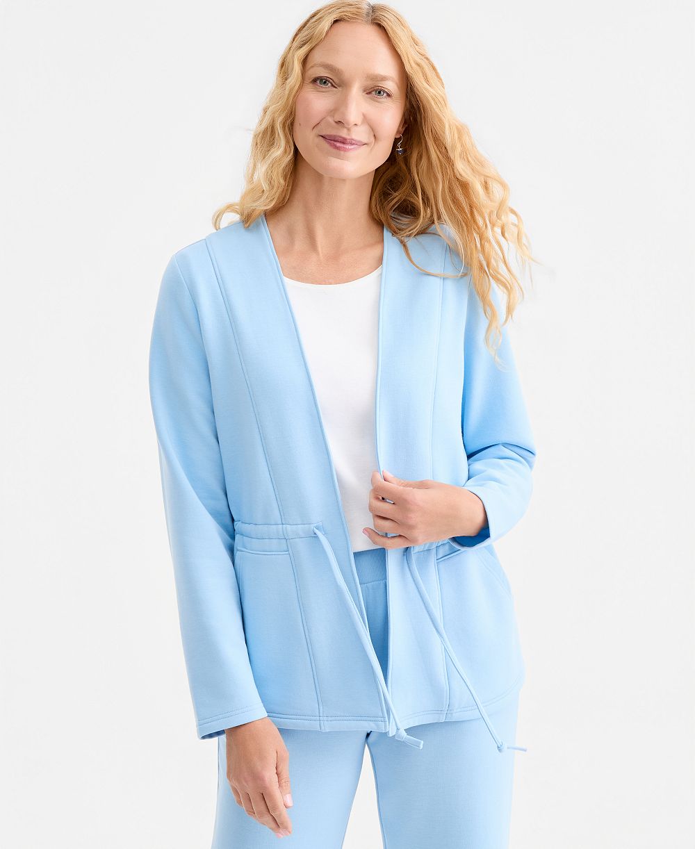 Style & Co Women's LuxLounge Fleece Jacket, Macy's Exclusive