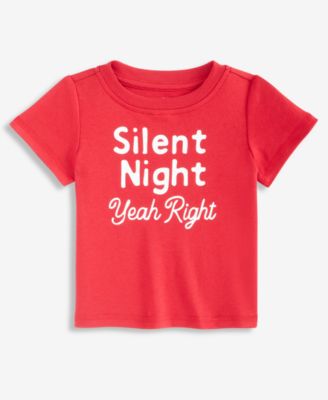 First Impressions Детская футболка с коротким рукавом Silent Night для мальчиков 2T-4T, эксклюзив Macy's