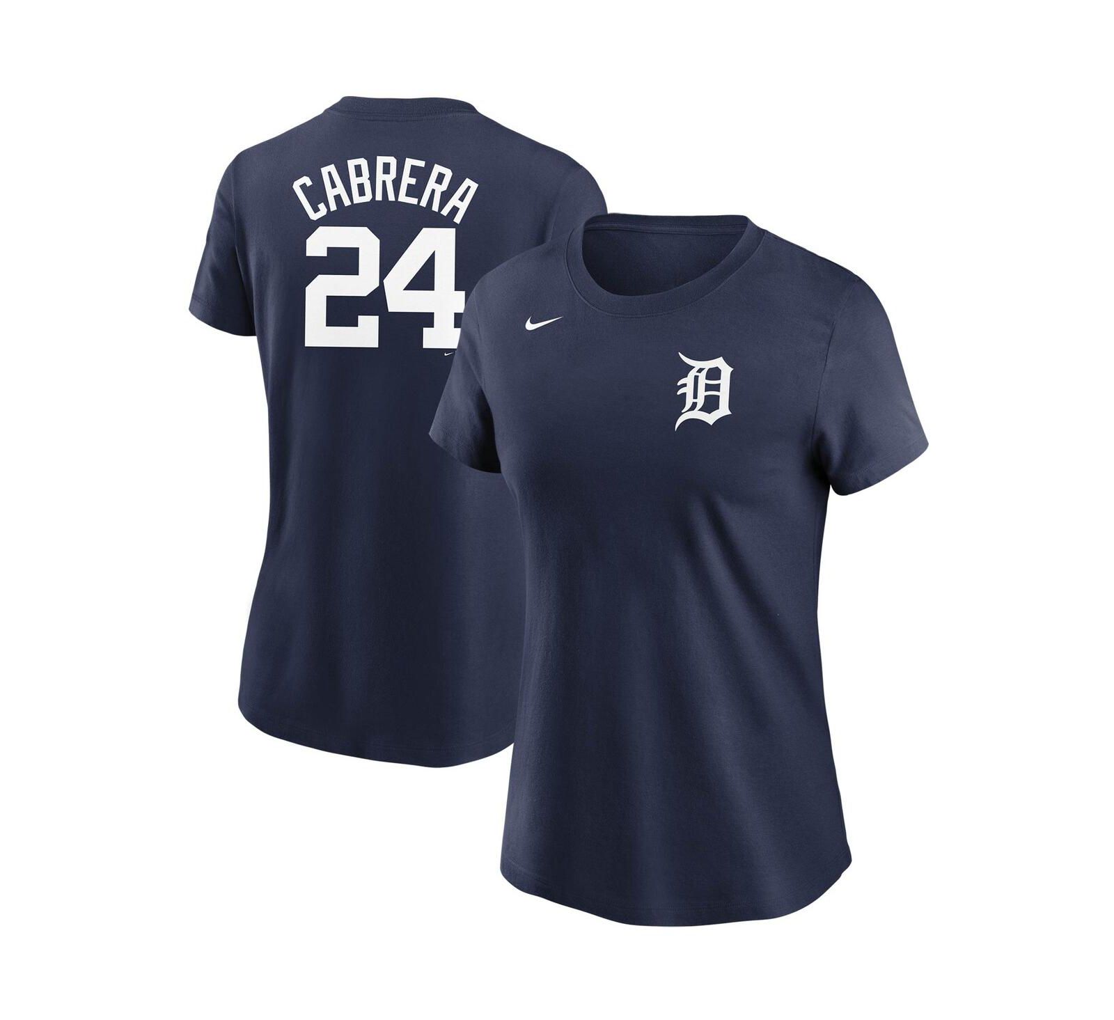 Nike Women's Miguel Cabrera Navy Detroit Tigers Name & Number T-Shirt