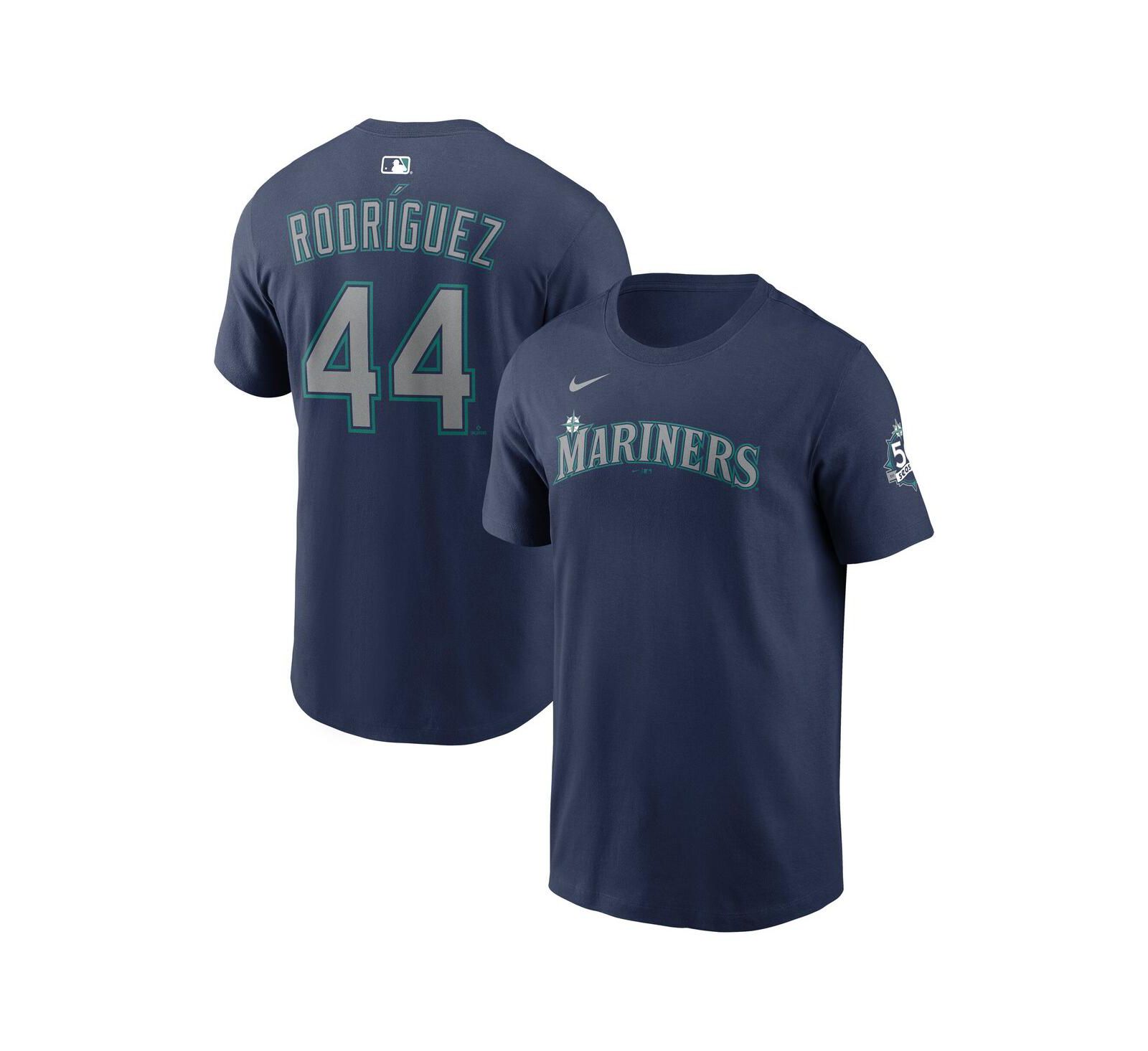 Nike Men's Julio Rodríguez Navy Seattle Mariners 50th Season Name & Number T-Shirt