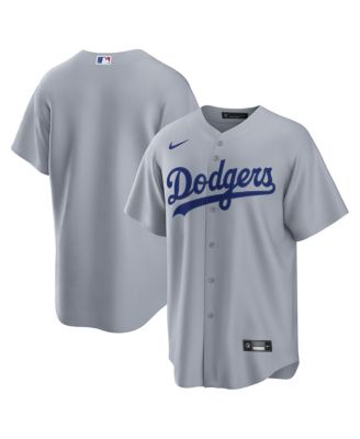 Nike Men's Gray Los Angeles Dodgers Road Replica Jersey