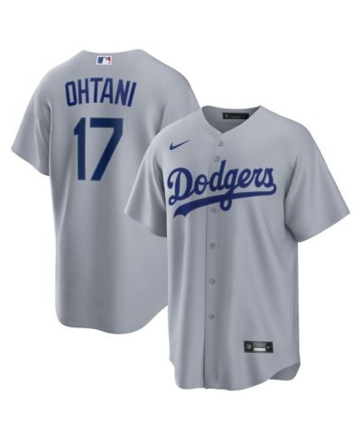 Мужская джерси Nike Shohei Ohtani Gray Los Angeles Dodgers Road Replica