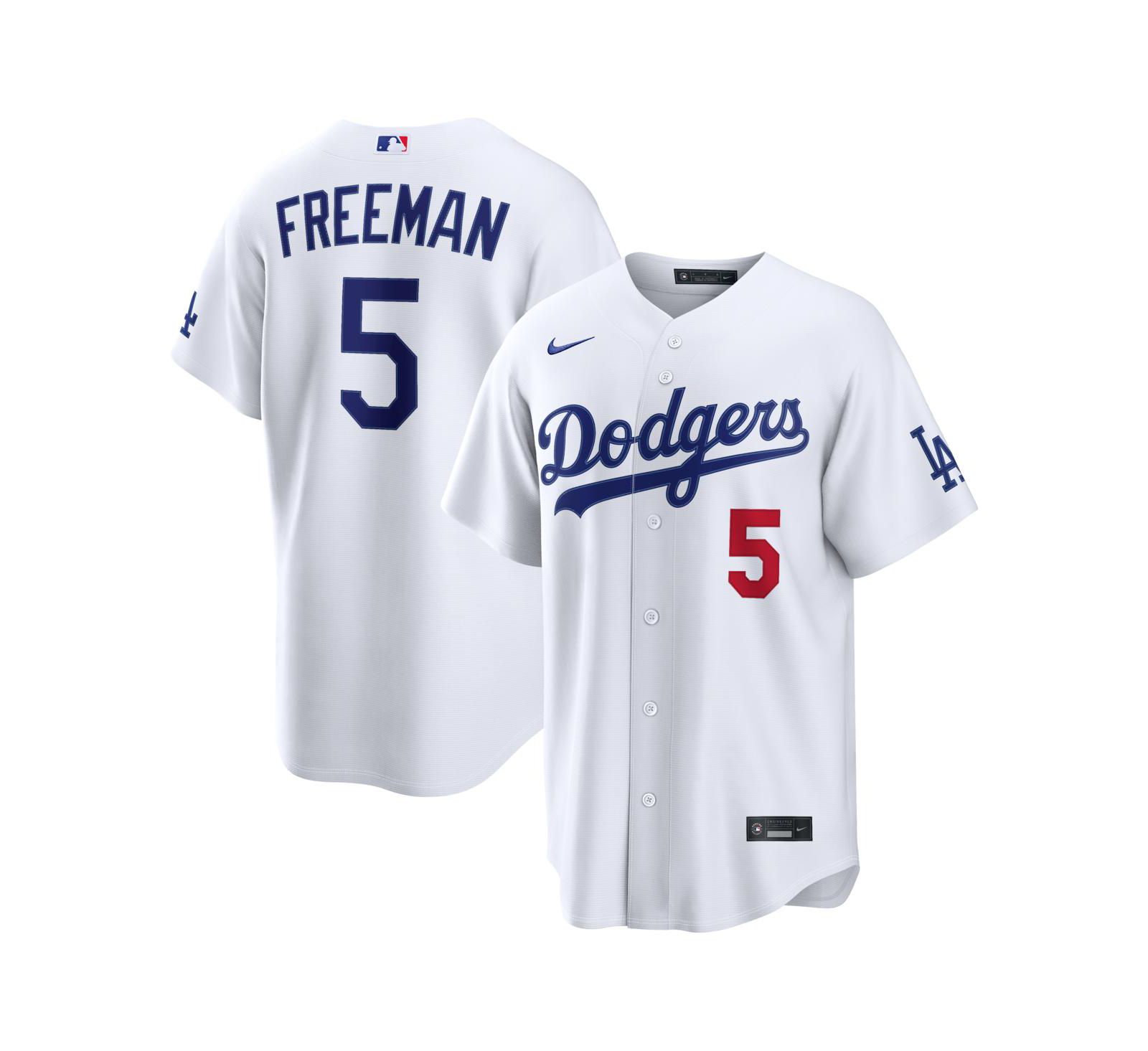 Мужская джерси Nike Freddie Freeman White Los Angeles Dodgers Home Stadium
