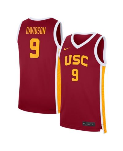 Мужская баскетбольная джерси Nike Jazzy Davidson Cardinal USC Trojans Road Replica
