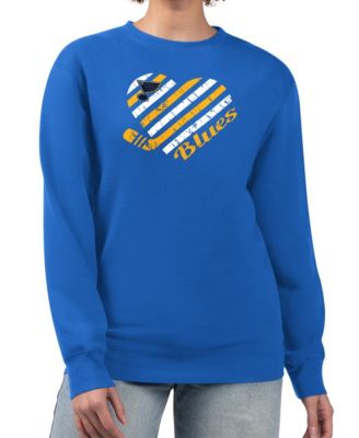Женский свитшот G-III 4Her by Carl Banks Blue St. Louis Blues Heart Graphic Pullover