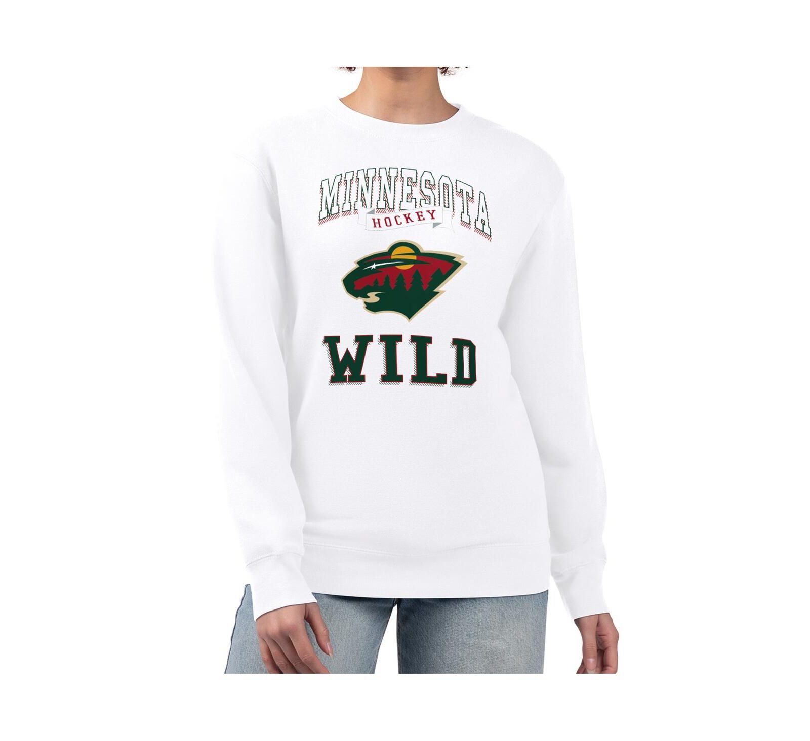 G-III 4Her by Carl Banks Женский белый флисовый свитшот с логотипом Minnesota Wild