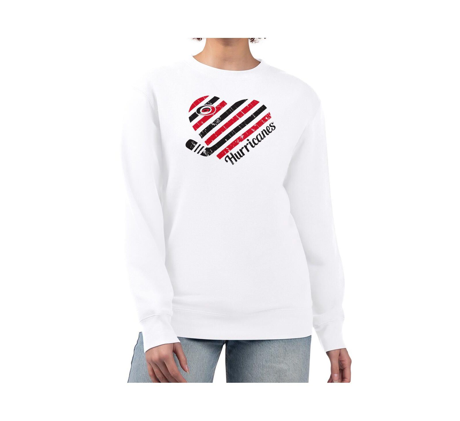 G-III 4Her by Carl Banks Женская толстовка Carolina Hurricanes White Heart Graphic