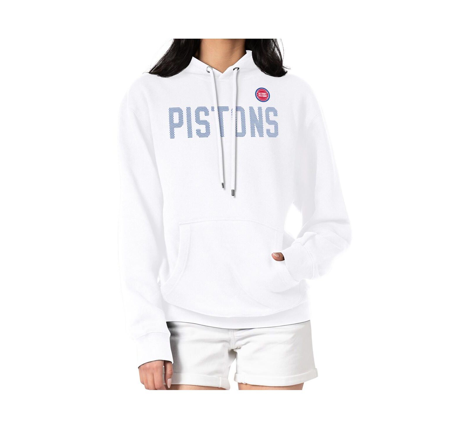 Женская толстовка G-III 4Her by Carl Banks White Detroit Pistons Dot Print