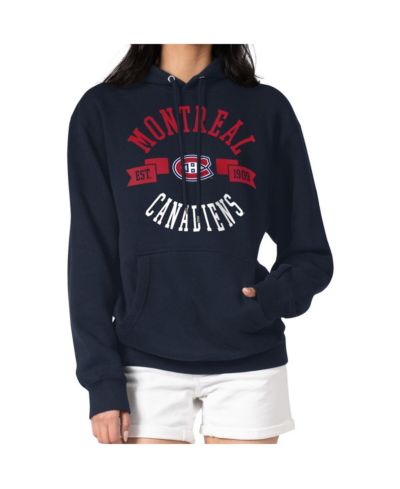 G-III 4Her by Carl Banks Women's Navy Montreal Canadiens City Graphic Fleece Pullover Hoodie