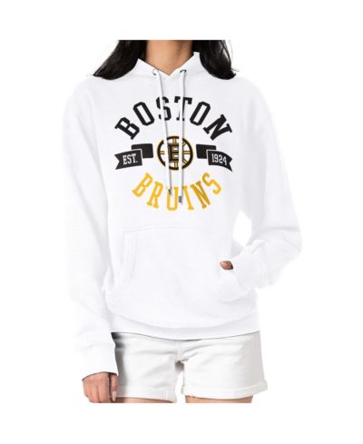 Женское худи G-III 4Her by Carl Banks White Boston Bruins City Graphic Fleece Pullover