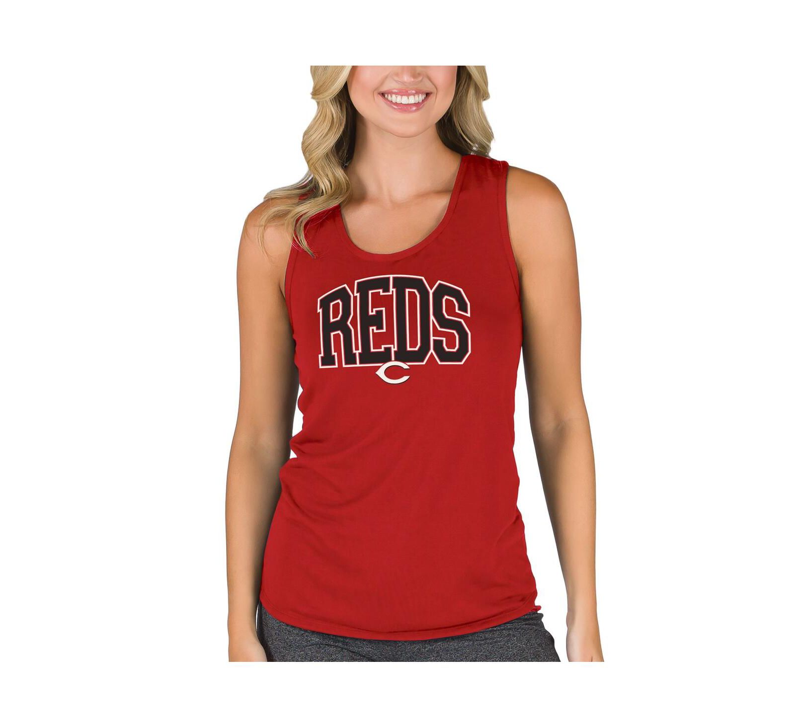 Женский майка-топ Concepts Sport Red Cincinnati Reds Marathon Racerback