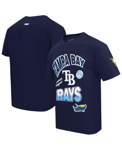 Мужская футболка Pro Standard Navy Tampa Bay Rays Turn It Up Dropped Shoulder