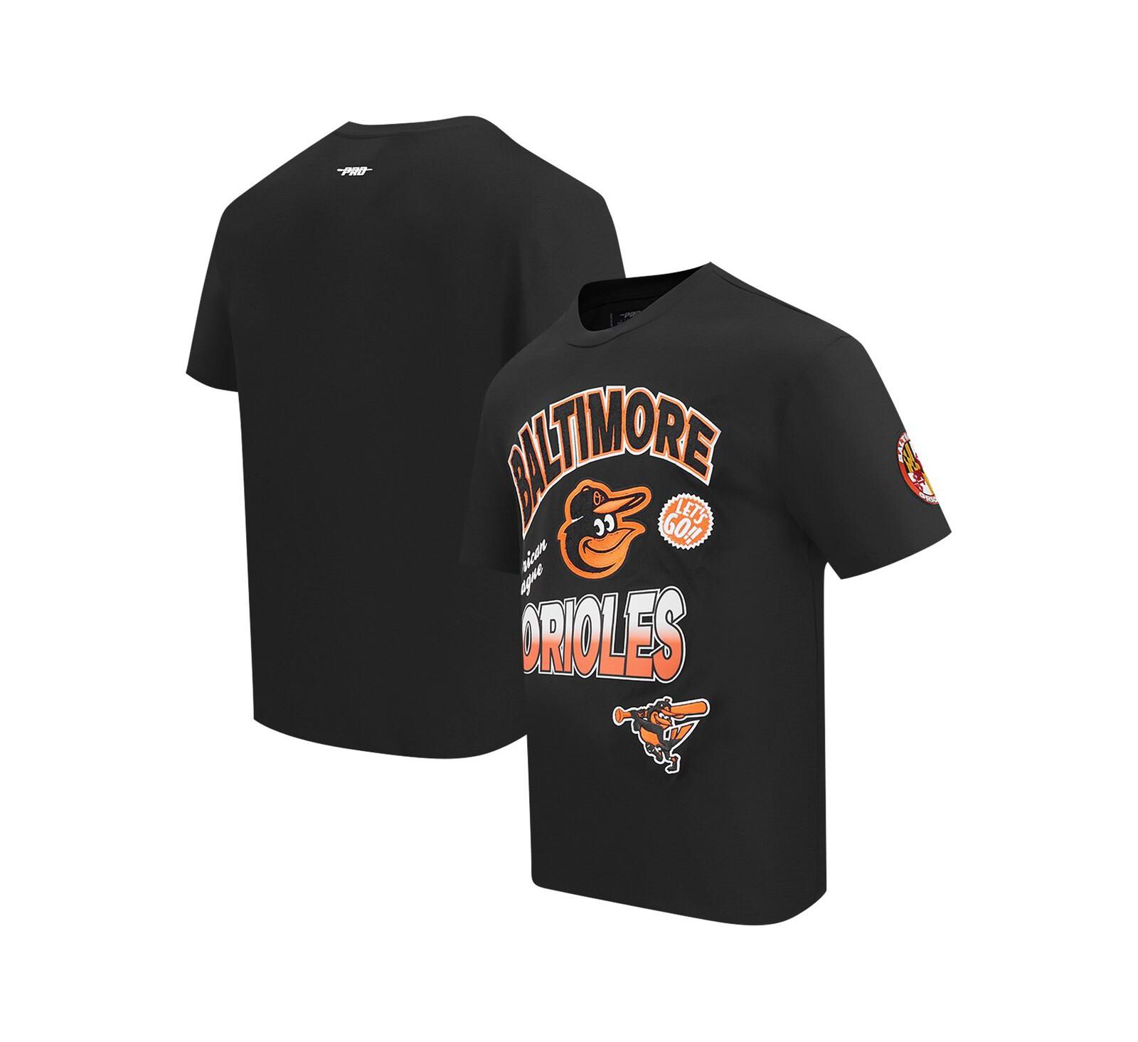 Pro Standard Мужская футболка Black Baltimore Orioles Dropped Shoulder