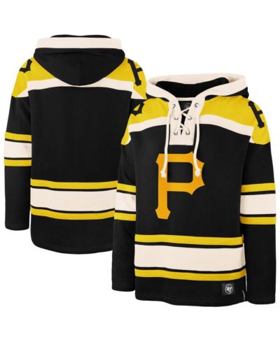 Худи '47 Brand Men's Black Pittsburgh Pirates Superior Lacer Pullover