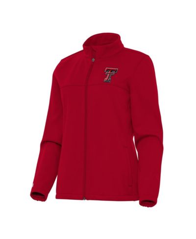 Antigua Women's Red Texas Tech Red Raiders Links 2 Golf Full-Zip Jacket