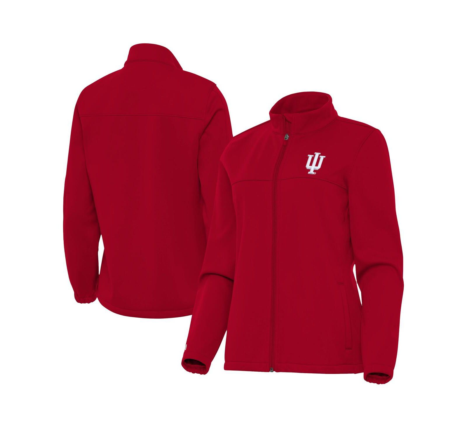 Antigua Women's Crimson Indiana Hoosiers Links 2 Golf Full-Zip Jacket