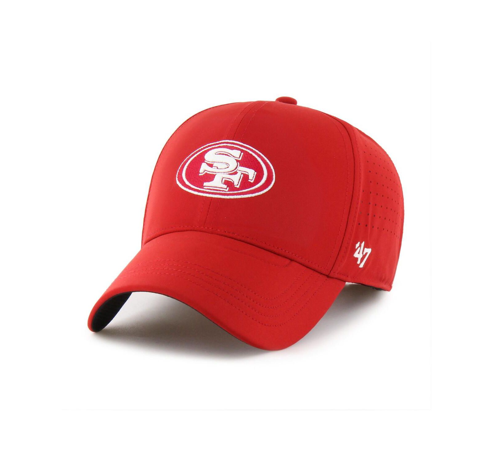 Мужская регулируемая кепка '47 Brand San Francisco 49ers Vent MVP ярко-алого цвета