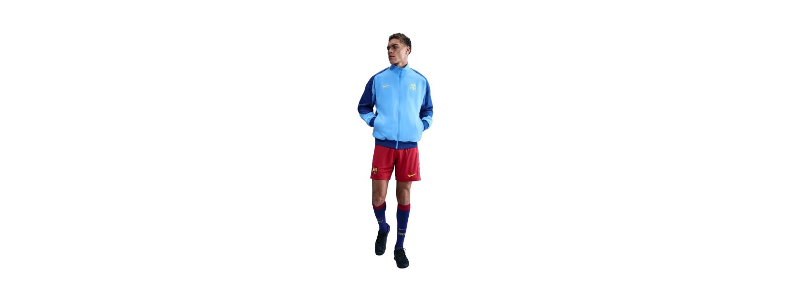 Nike Men's Blue Barcelona Special Edition Strike Anthem Full-Zip Dri-FIT Jacket