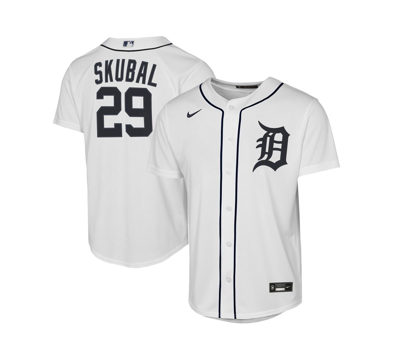 Детская джерси Nike Tarik Skubal Detroit Tigers Home Replica, белая