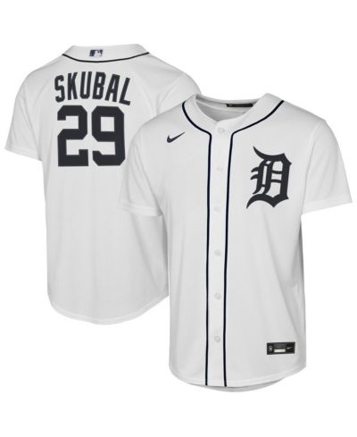 Детская джерси Nike Tarik Skubal Detroit Tigers Home Replica, белая