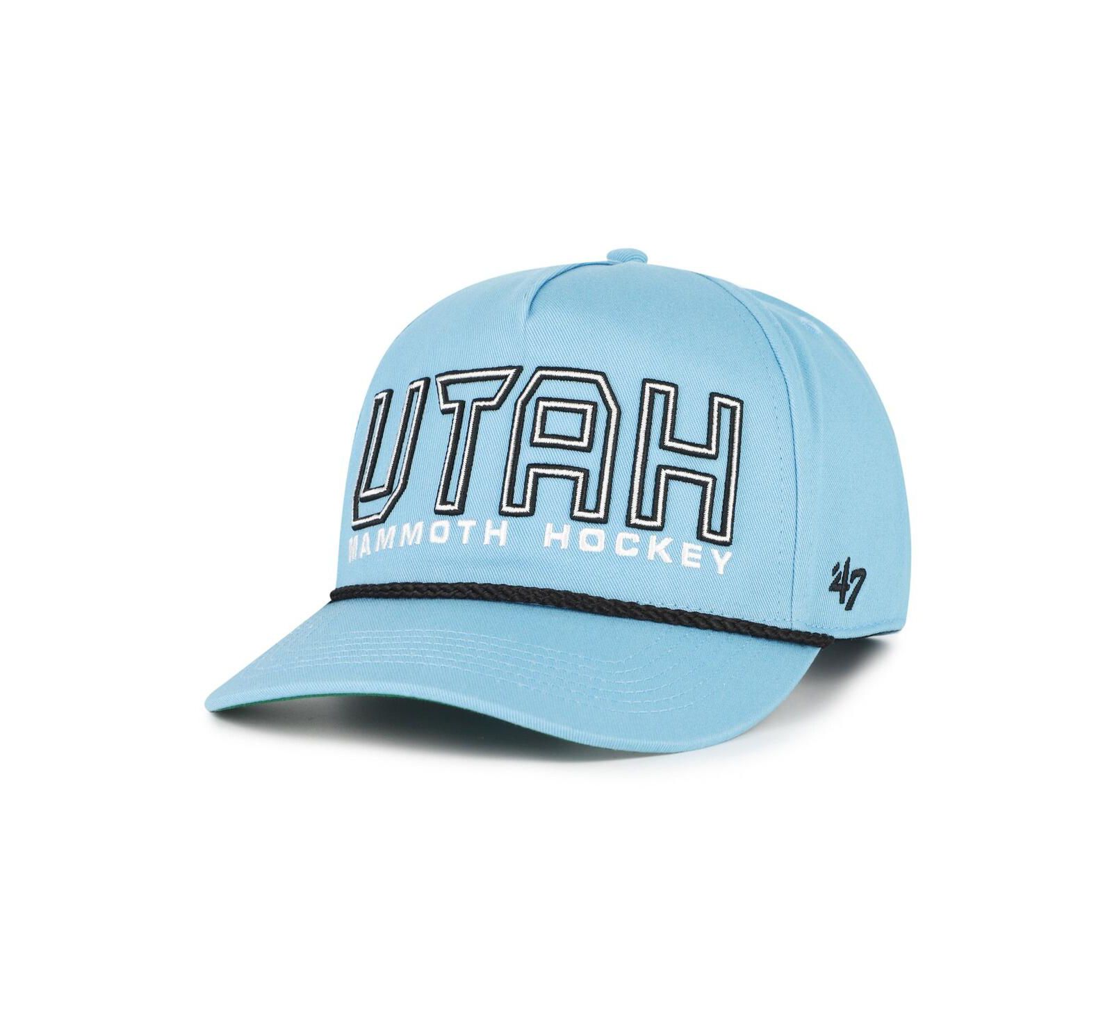 '47 Brand Men's Light Blue Utah Mammoth Byline Hitch Adjustable Hat