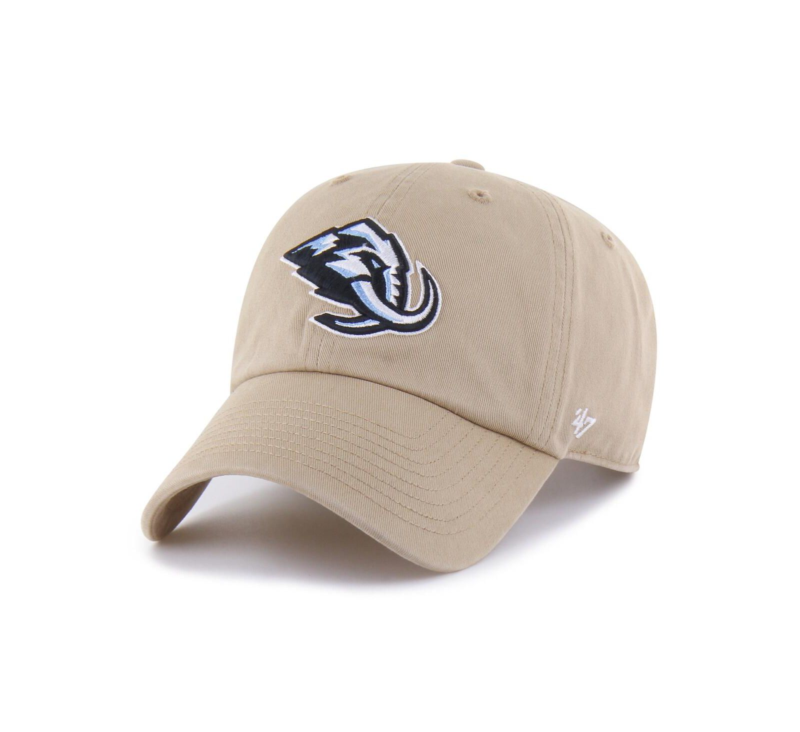 Мужская бейсболка '47 Brand Utah Mammoth, цвет khaki, регулируемая