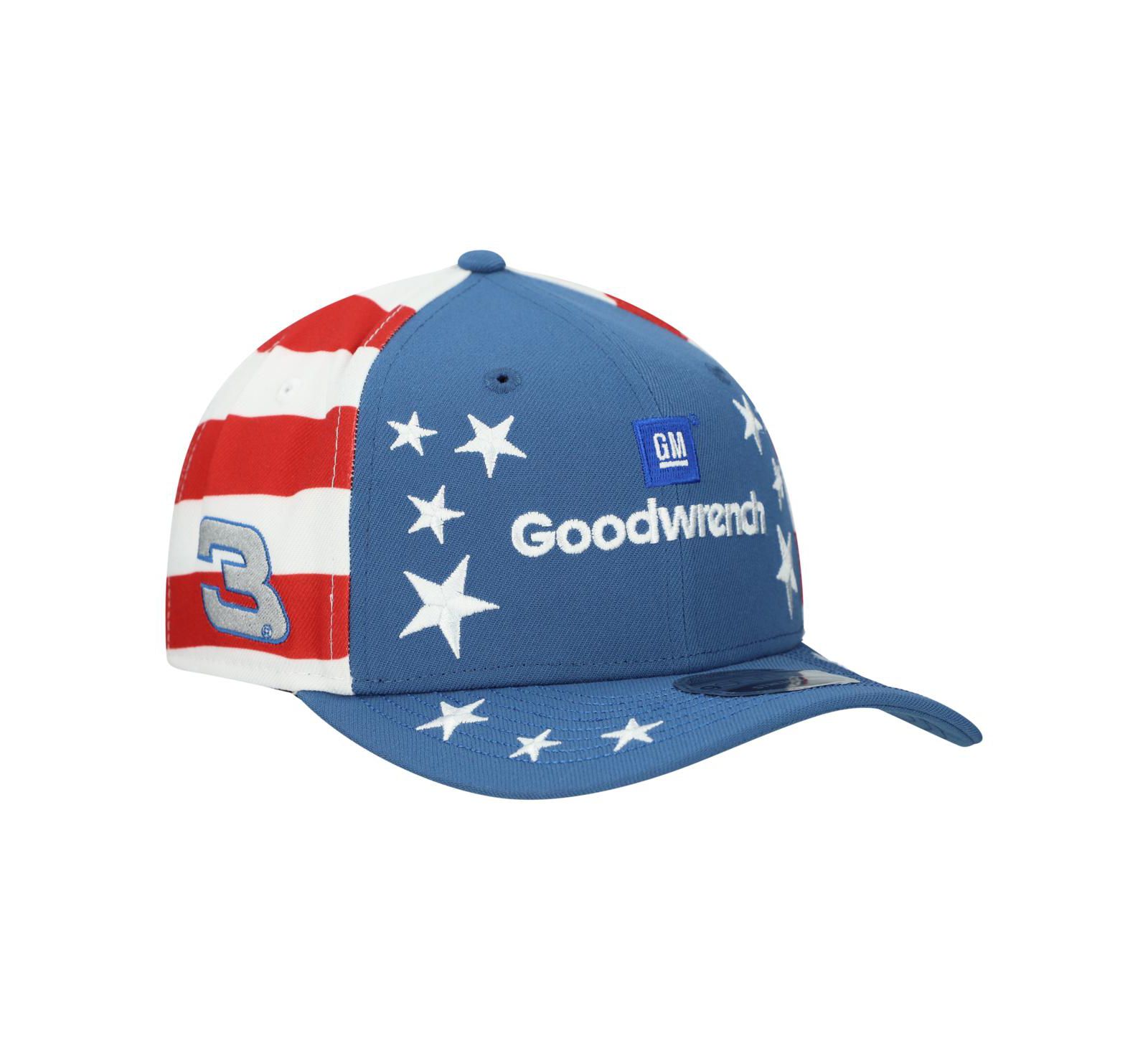 Мужская бейсболка New Era Blue Dale Earnhardt COOLERA 9SEVENTY Flag