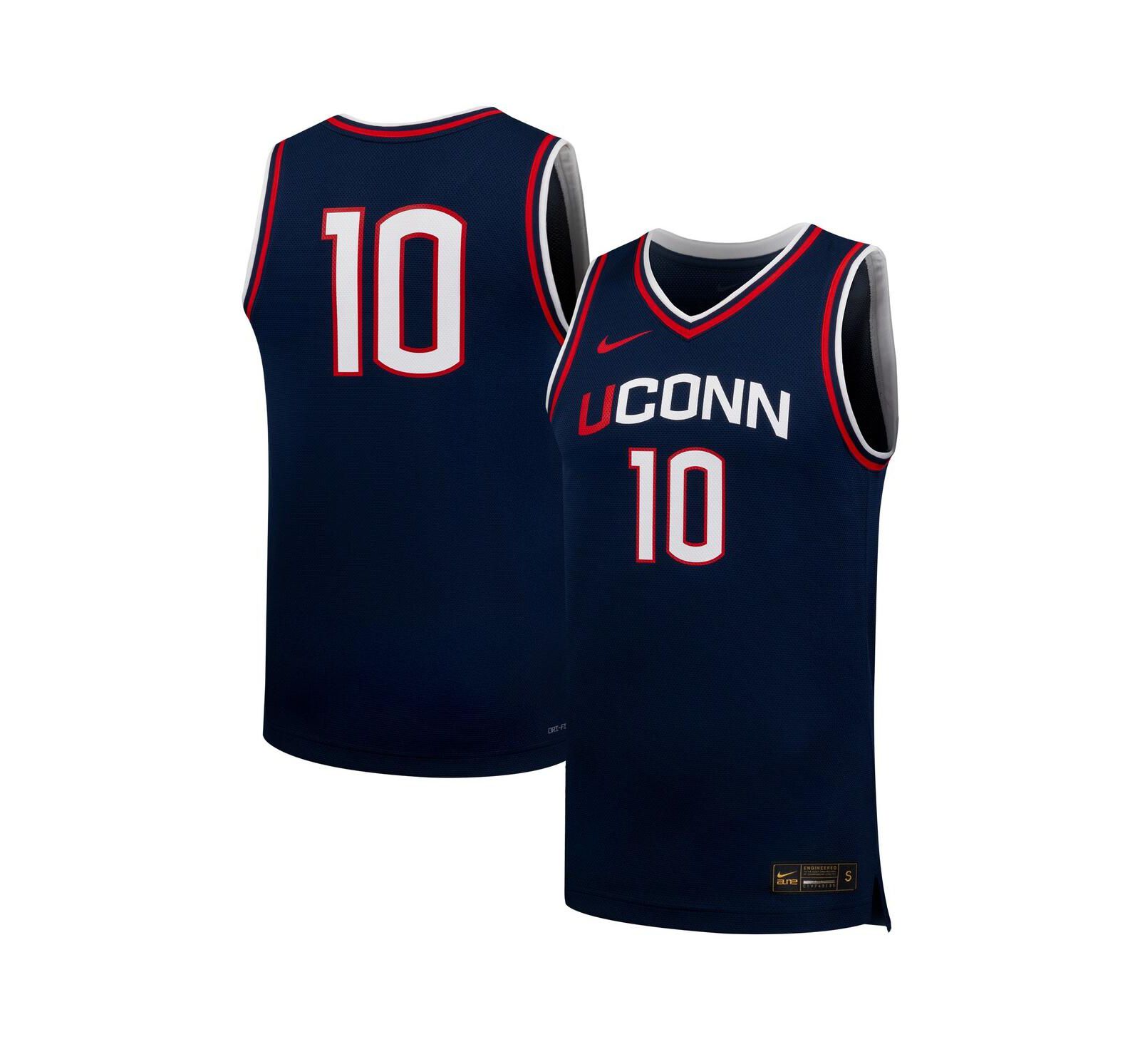Nike Men's and Women's 10 Navy UConn Huskies Replica Basketball Jersey
