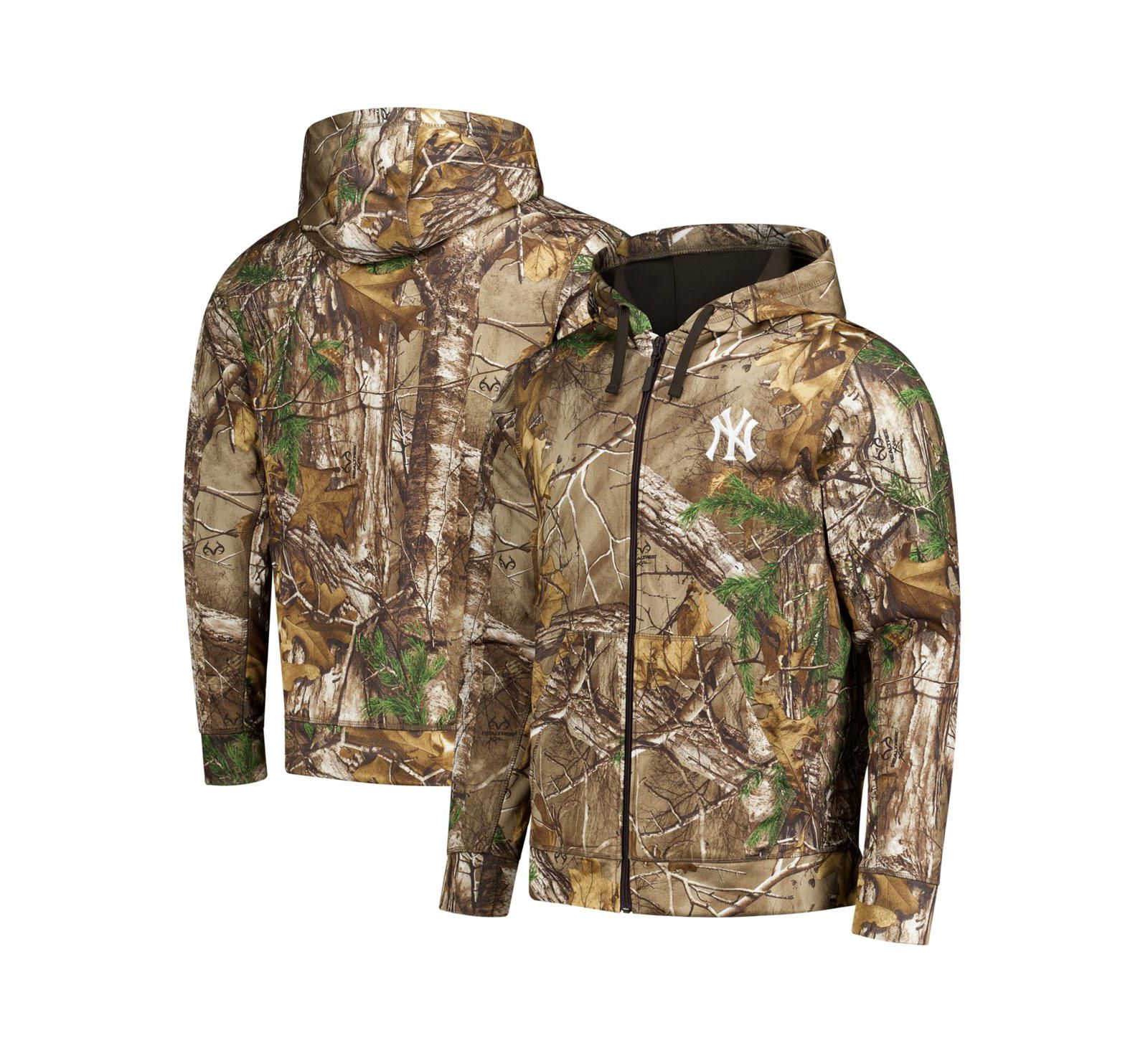 Dunbrooke Men's Camo New York Yankees Trophy Realtree Full-Zip Hoodie