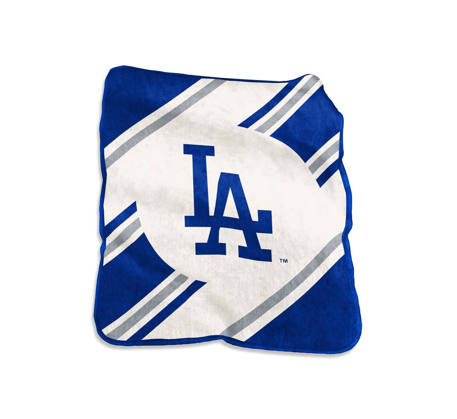Logo Brands Los Angeles Dodgers 50" x 60" Raschel Stripe Throw