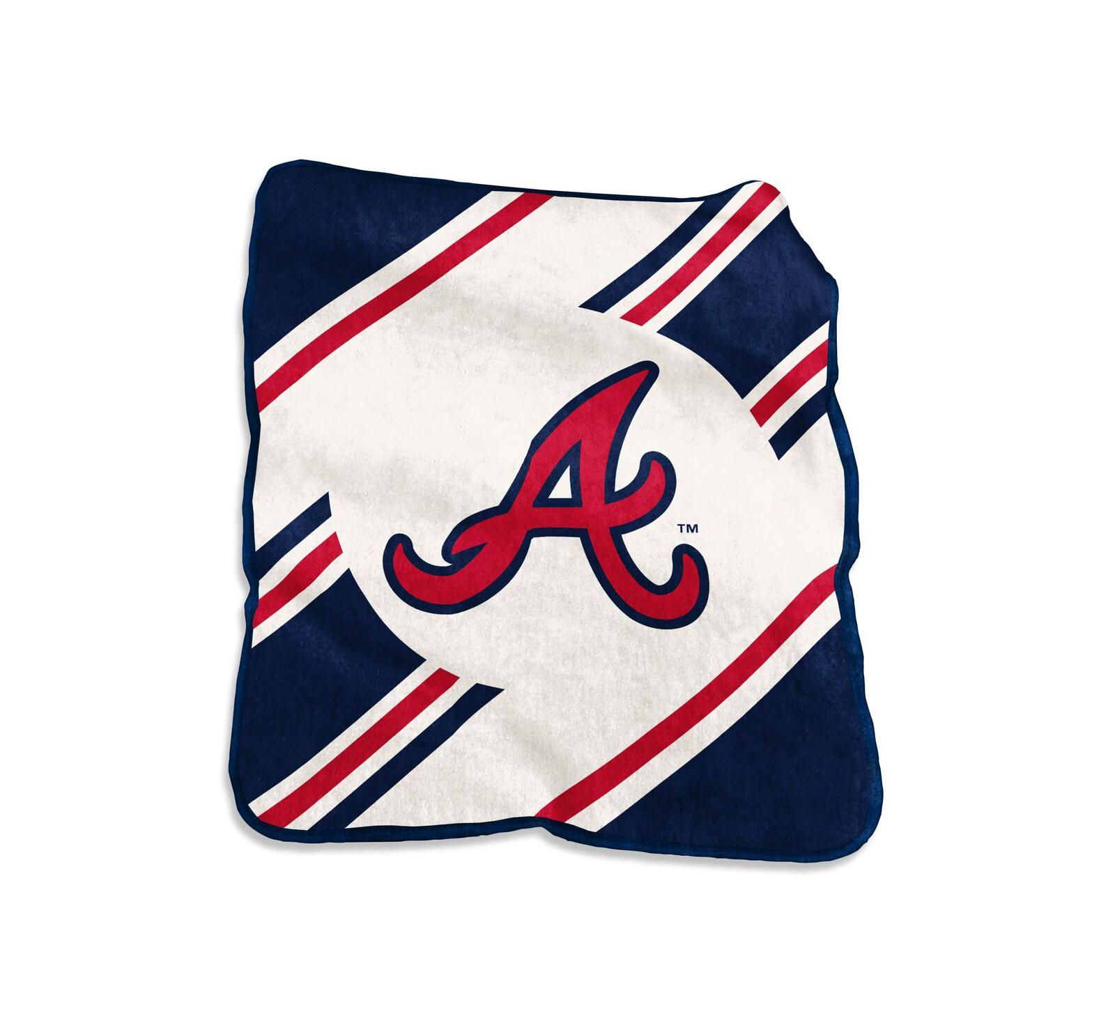 Logo Brands Плед Atlanta Braves Raschel Stripe 50" x 60"