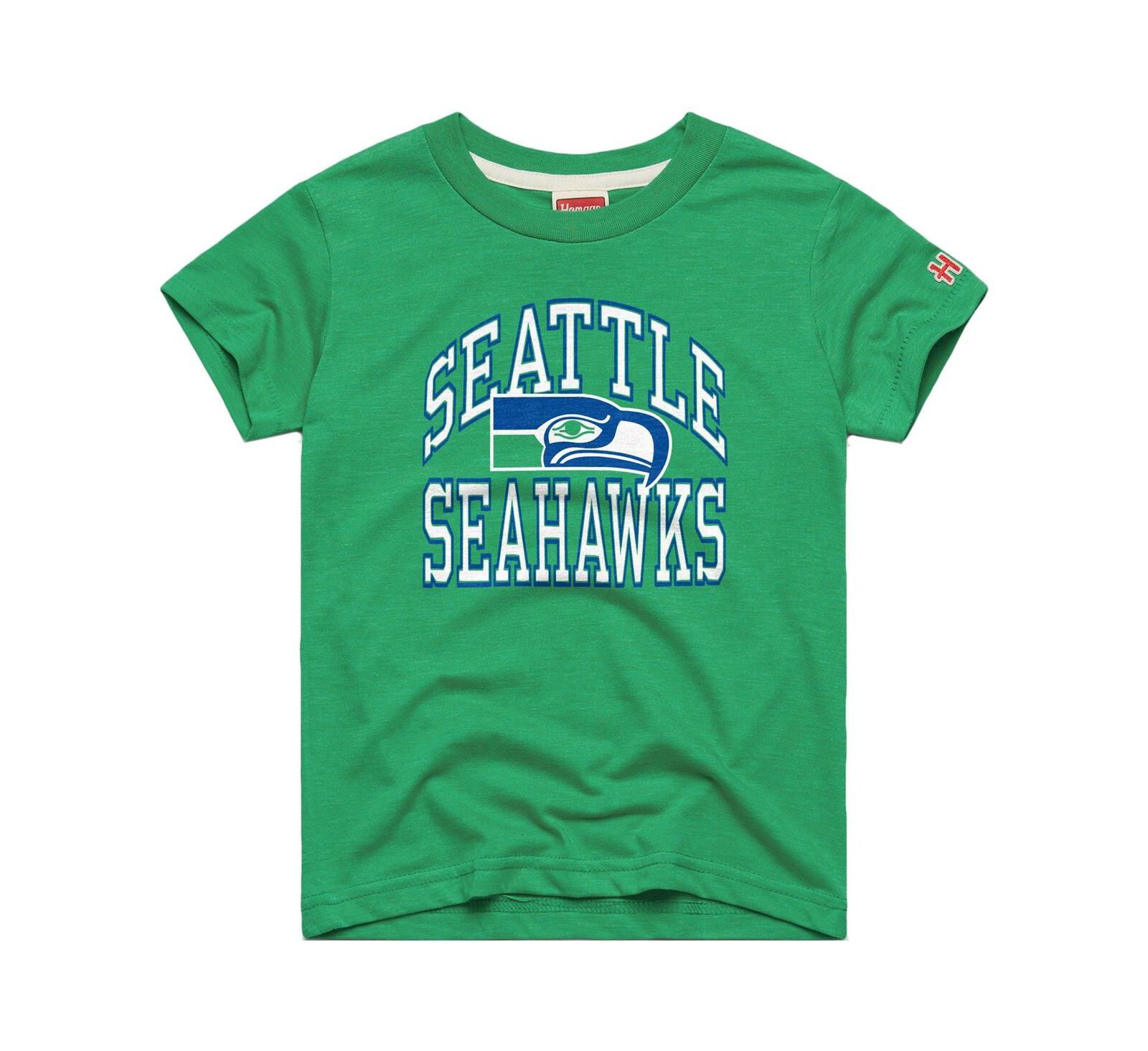 Homage Детская футболка Seattle Seahawks, зеленая, Tri-Blend