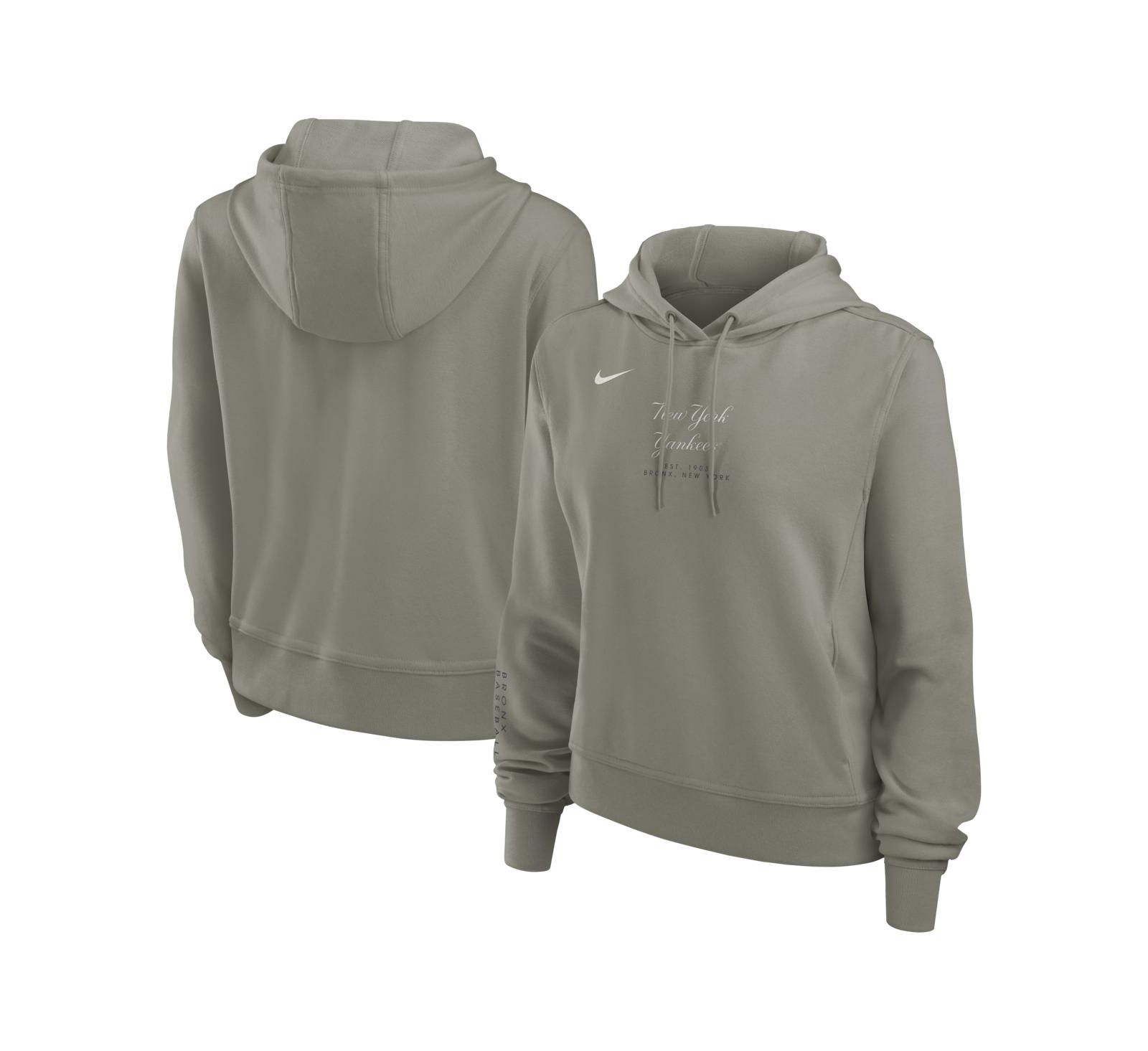 Женская толстовка Nike New York Yankees One Tri-Blend Dri-FIT Hoodie Olive