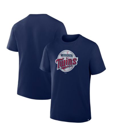 Мужская винтажная футболка Fanatics Minnesota Twins с логотипом, темно-синяя