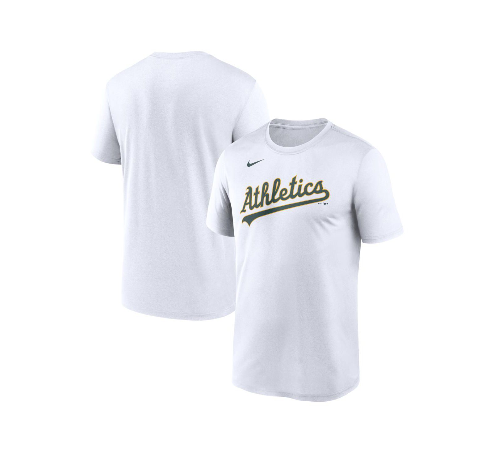 Nike Men's White Athletics New Legend Wordmark Dri-FIT T-Shirt