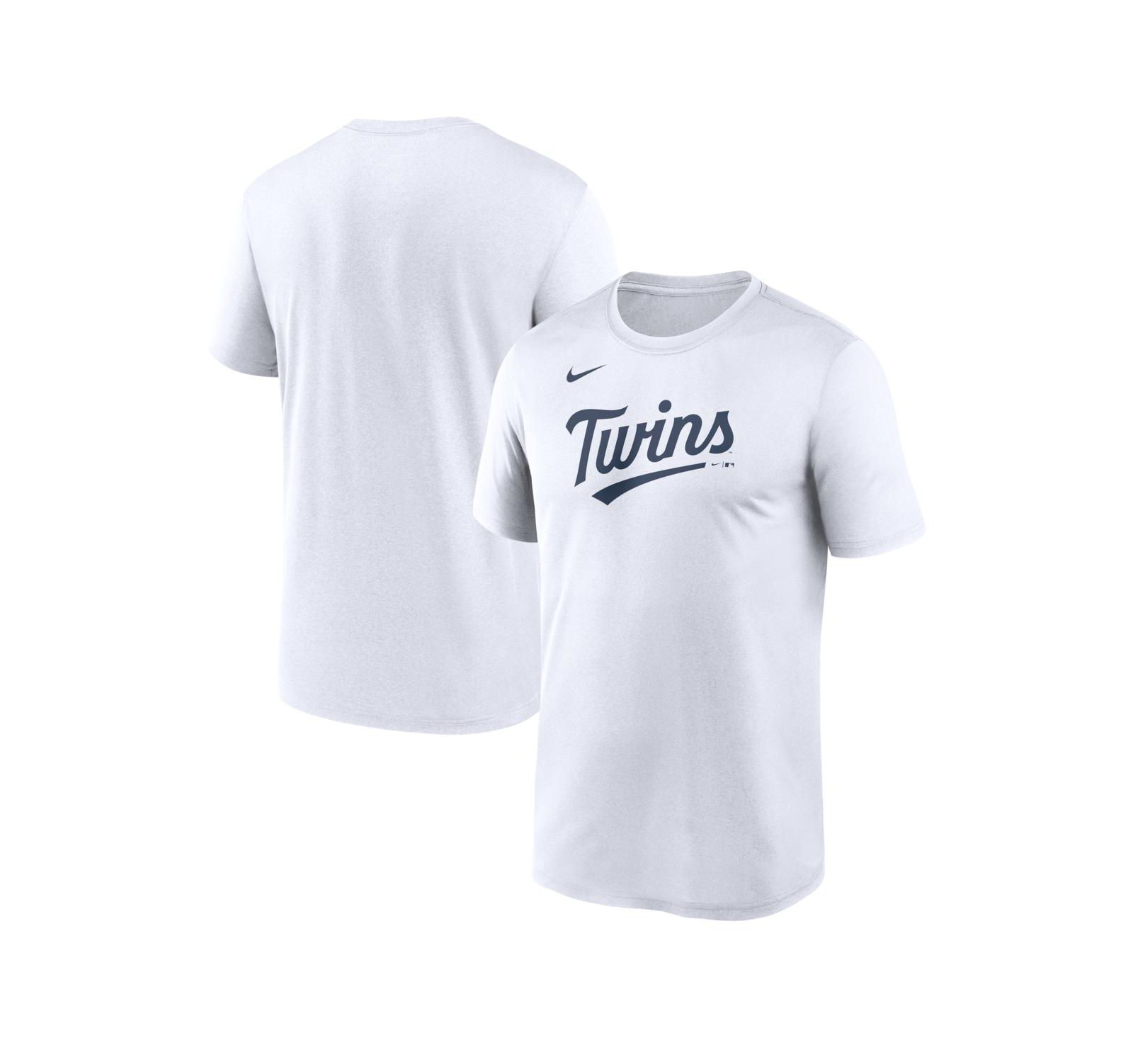Мужская футболка Nike Minnesota Twins New Legend Wordmark Dri-FIT, белая