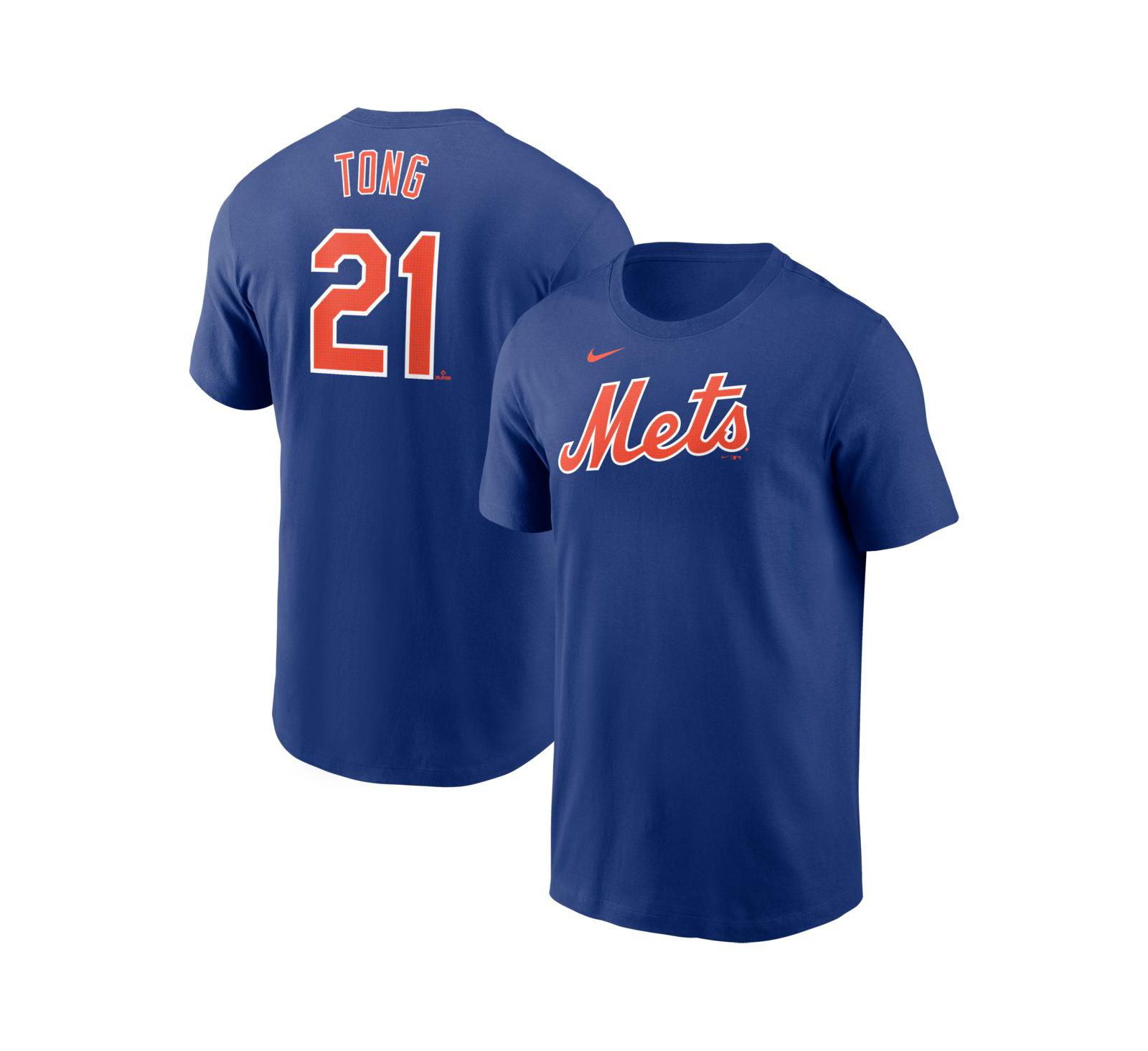 Nike Мужская футболка Jonah Tong Royal New York Mets Fuse Name & Number
