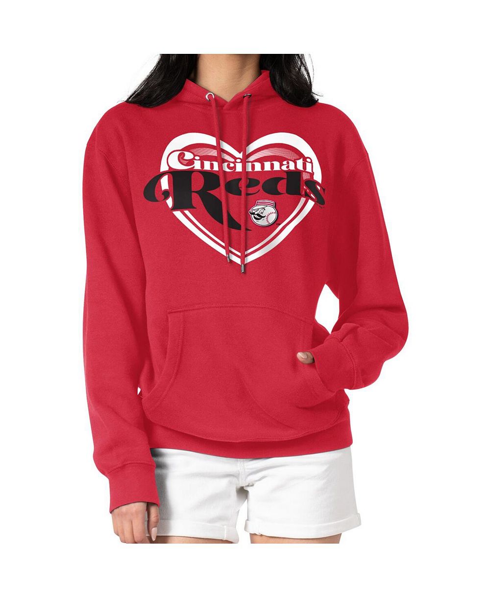 Женский флисовый худи с двойным сердцем Cincinnati Reds, красный, G-III 4Her by Carl Banks
