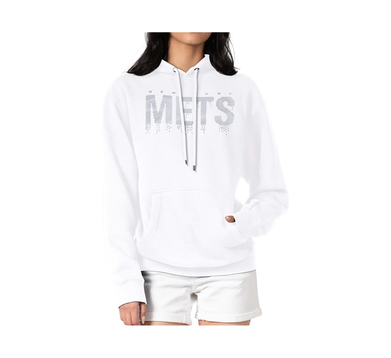 G-III 4Her by Carl Banks Женская толстовка fleece New York Mets White