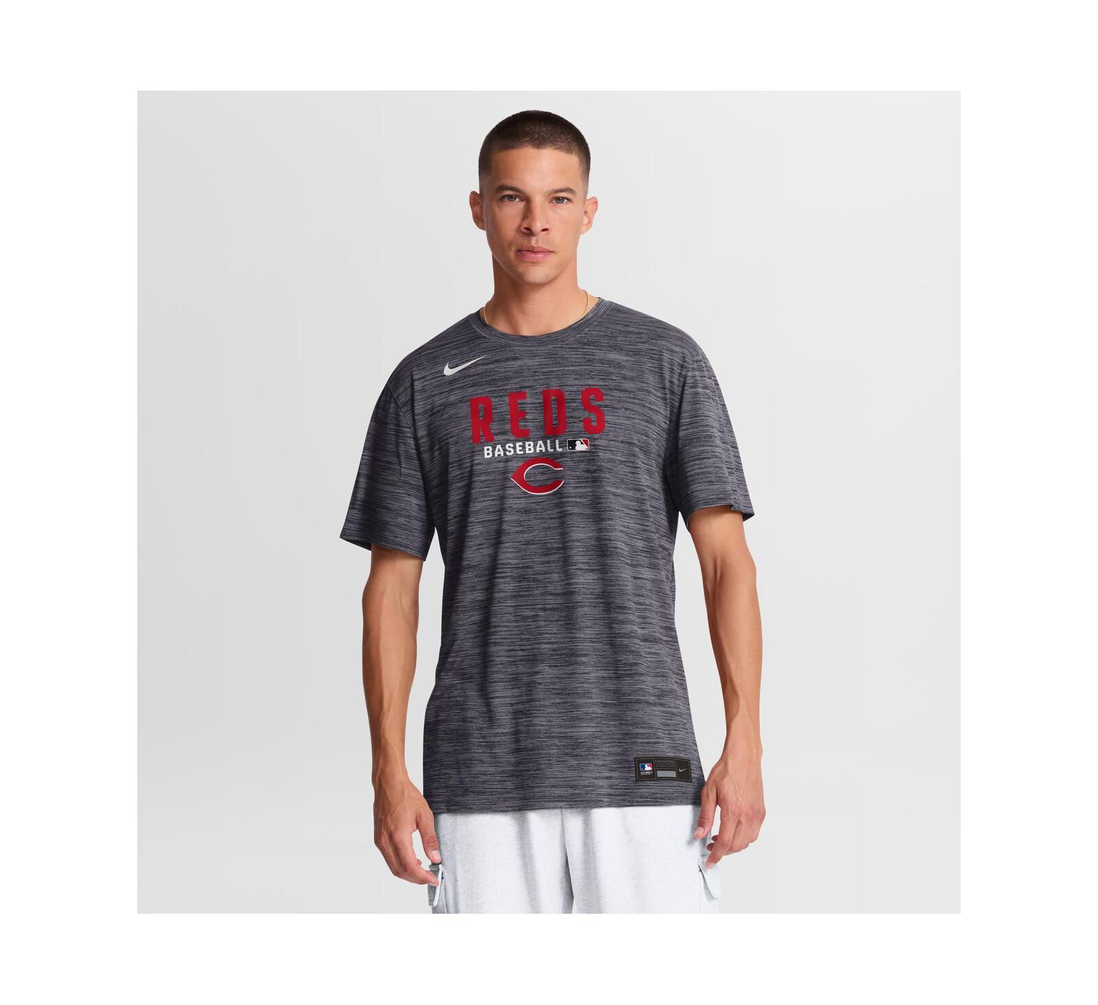 Nike Men's Black Cincinnati Reds Authentic Collection Velocity Dri-FIT T-Shirt