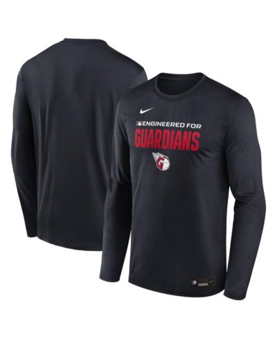 Nike Men's Black Cleveland Guardians Authentic Collection Legend Dri-FIT Long Sleeve T-Shirt