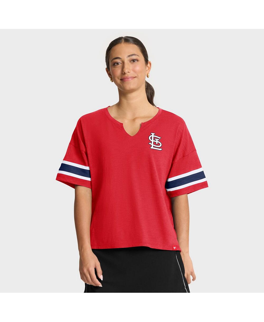 Женская Fanatics Red St. Louis Cardinals Curl Route T-Shirt