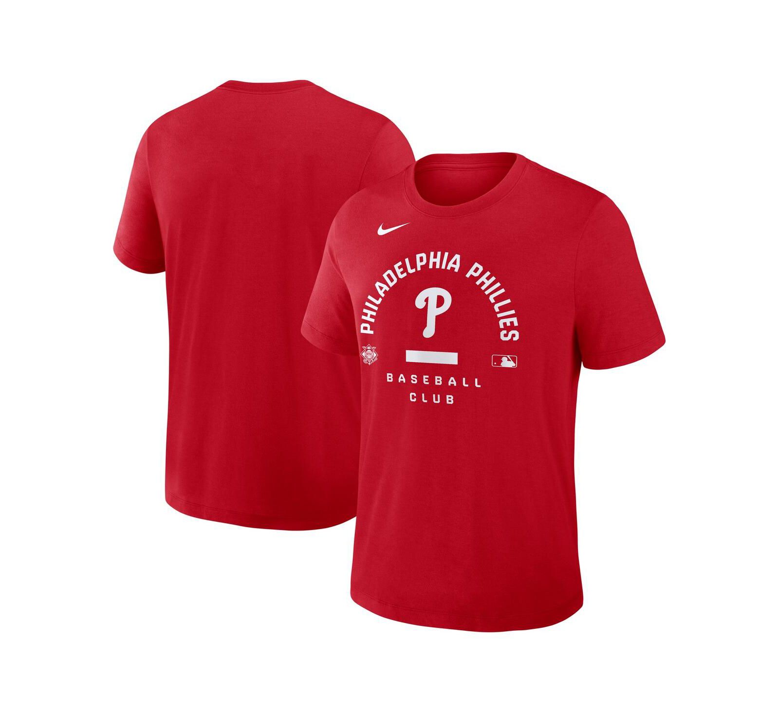 Nike Мужская футболка Philadelphia Phillies Authentic Collection Dri-FIT Tri-Blend