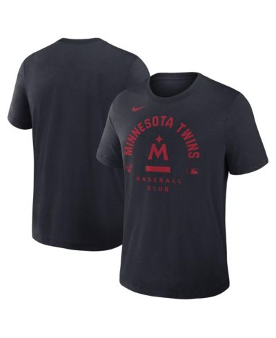 Nike Men's Navy Minnesota Twins Authentic Collection Early Work Tri-Blend Dri-FIT T-Shirt