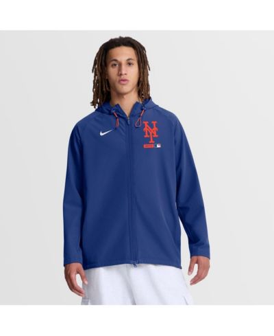 Мужская куртка Nike Royal New York Mets Authentic Collection Raglan Therma-FIT Full-Zip Hooded