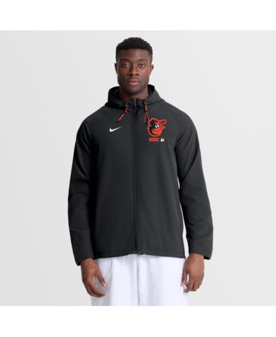 Мужская куртка Nike Black Baltimore Orioles Authentic Collection Raglan Therma-FIT Full-Zip Hooded